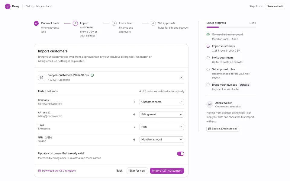 Onboarding screen from Prodular UI