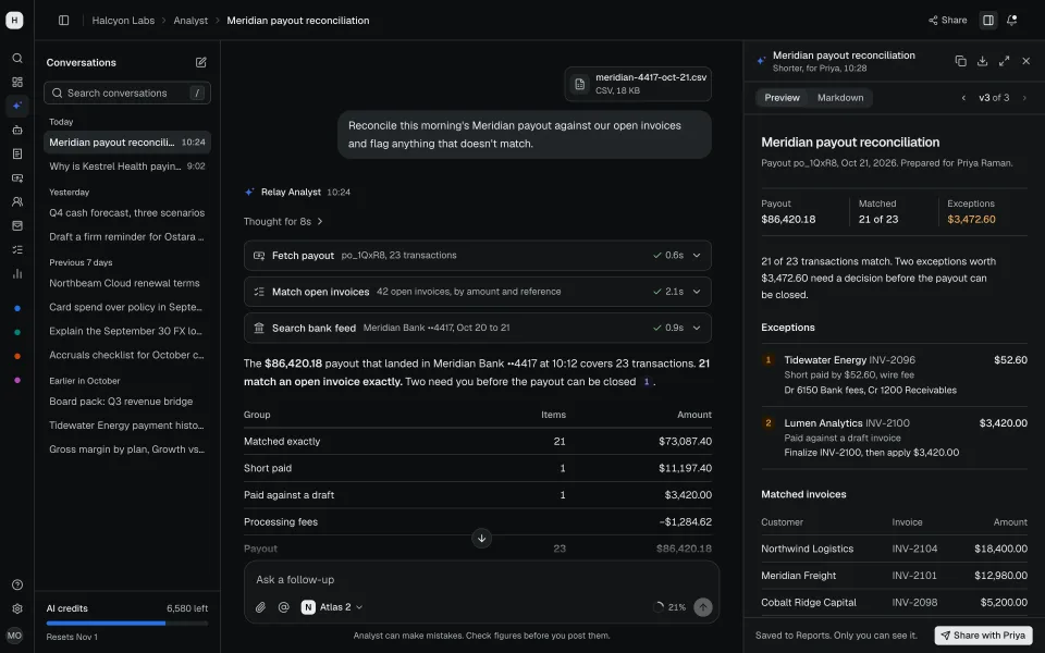 Assistant screen from Prodular UI